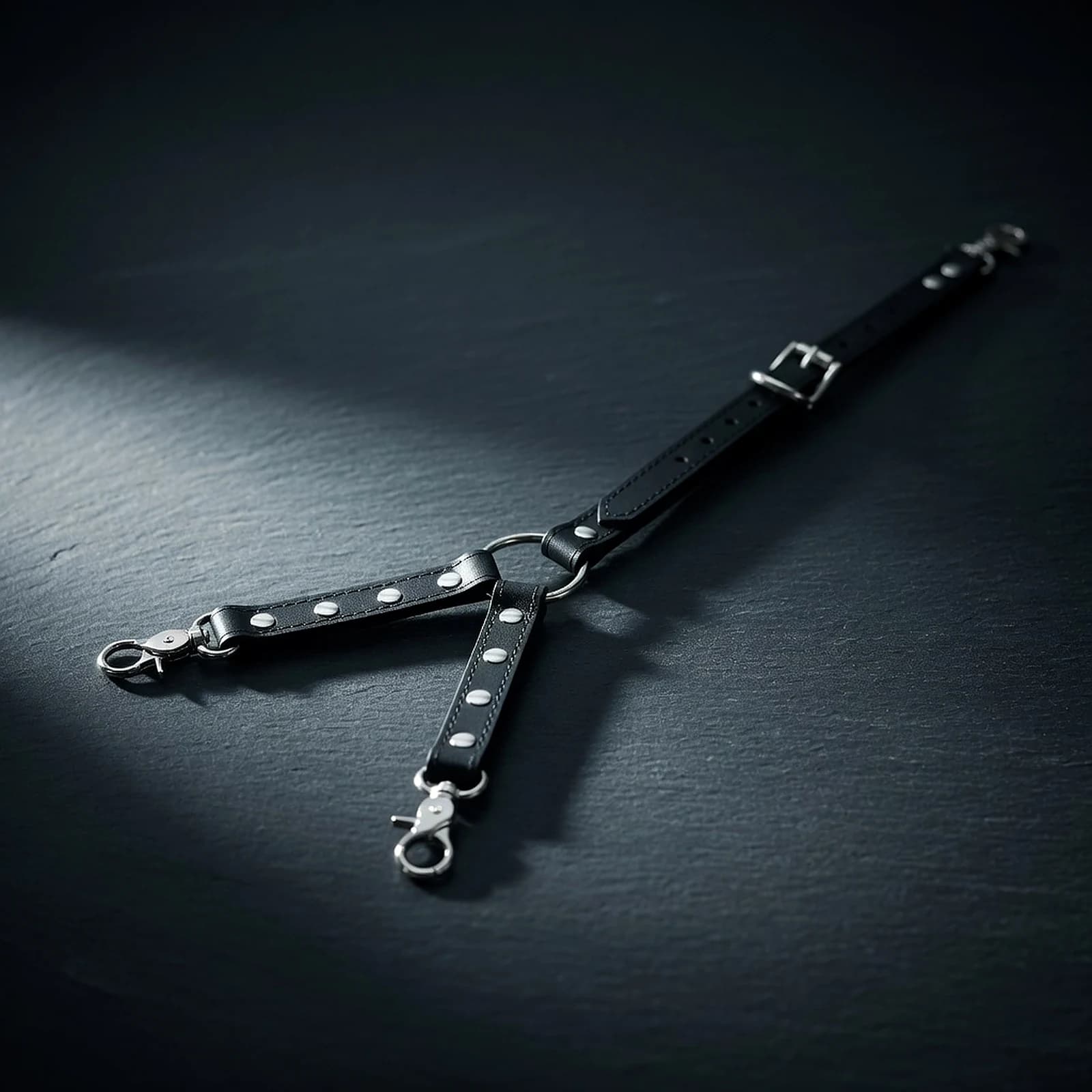 Solid brass hardware on hand-finished leather goods for play